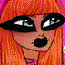 Copper Kitten burlesque cartoon pin-up Copper Kitten - created by LaLaVox